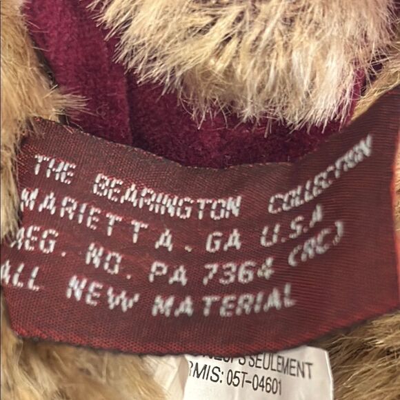 Bearington Collection Bear Plush Tinker #1404 Fairy Wings Bow Stuffed Animal - Picture 7 of 8